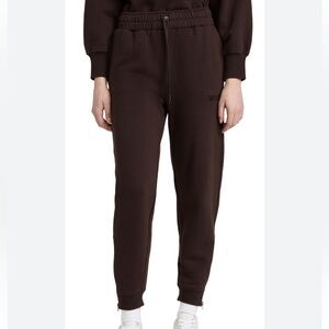WSLY Deep Brown Ankle Zip Sweatpants, size XXS